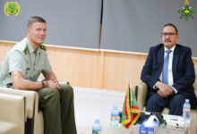 صورة الأمين العام لوزارة الدفاع يستقبل ملحق الدفاع التشيكي المعتمد لدى موريتانيا