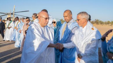 صورة مقامة: استفبال شعبي من مجتمع “التآزر” لفخامة رئيس الجمهورية