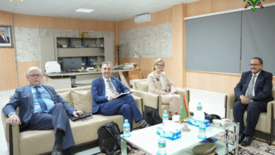 صورة الأمين العام لوزارة الدفاع يستقبل وفدا من الاتحاد الأوروبي