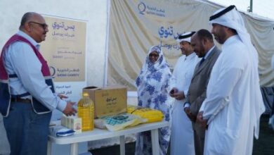 صورة قطر الخيرية تطلق مشروع توزيع السلال الغذائية في نواكشوط لصالح خمسة آلاف مستفيد