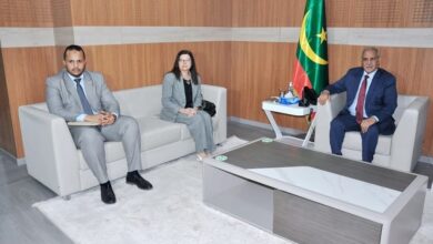 صورة رئيس الجمعية الوطنية يستقبل سفيرة إيطاليا في موريتانيا