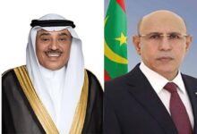 صورة رئيس الجمهورية يهنئ ولي العهد الكويتي بمناسبة العيد الوطني لبلاده