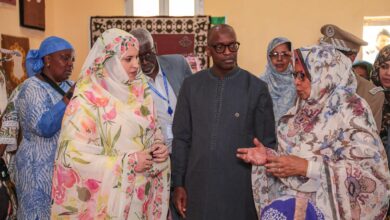 صورة وزيرة العمل الاجتماعي تؤدي زيارة تفقد واطلاع لمركز التكوين لتمكين المرأة