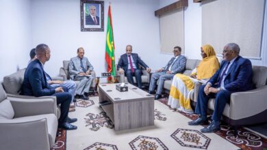 صورة وزير التكوين المهني يستقبل السفير الهندي المعتمد لدى موريتانيا