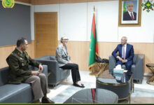 صورة وزير الدفاع يستقبل القائم بالأعمال بالنيابة في السفارة الأميركية