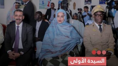 صورة السيدة الأولى تتبرع ب5 ملايين أوقية قديمة دعما لمركز ترانيم