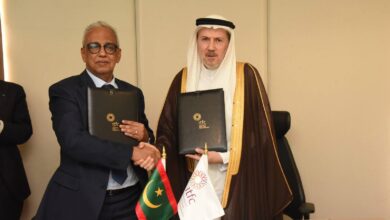 صورة اتفاقية تمويل بقيمة مليار دولار : موريتانيا توقع اتفاقية تمويل مع المؤسسة الدولية الإسلامية لتمويل التجارة