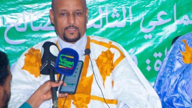 صورة الأمين العام للوزارة الشؤون الإسلامية يشرف على حفل الإفطار الجماعي الثالث لصالح العماء ولأئمة