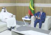 صورة رئيس الجمعية الوطنية يستقبل  سفير دولة الإمارات العربية المتحدة لدى موريتانيا
