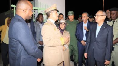 صورة وزير الداخلية يتفقد الخطة الأمنية في نواكشوط بمناسبة عيد الفطر