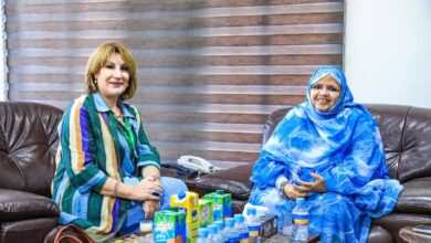 صورة رئيسة جهة نواكشوط تستقبل الأمينة العامة ل CGLU-Monde