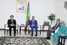 صورة الوزير الأول يستقبل السفير الصيني المعتمد لدى موريتانيا
