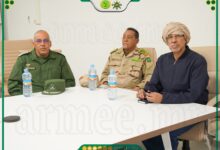صورة وزير الدفاع وقائد الأركان العامة للجيوش يتفقدان الكتيبة الموريتانية للقوة المشتركة لدول الساحل الخمس