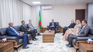 صورة وزير الشؤون الإسلامية  يستقبل المنسق الدائم للأمم المتحدة لدى موريتانيا