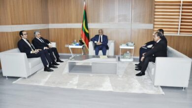 صورة رئيس الجمعية الوطنية يستقبل سفير جمهورية مصر العربية لدى موريتانيا