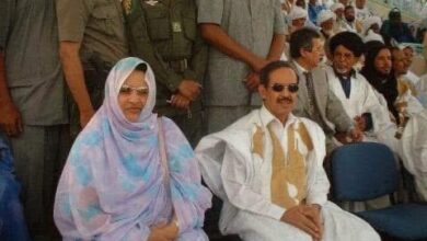 صورة وفاة  عائشة بنت أحمد الطلبة. حرم الرئيس السابق معاوية ولد الطايع