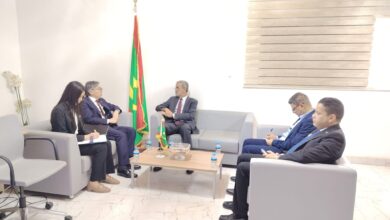 صورة وزير المعادن والصناعة يستقبل سفير  الياباني المعتمد لدى موريتانيا