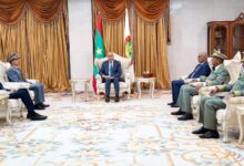 صورة الرئيس الجمهورية يستقبل مفتش القوات المسلحة الملكية المغربية