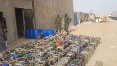 صورة جمارك نواكشوط  تحبط محاولة تهريب أكثر من 4 أطنان من البنزين