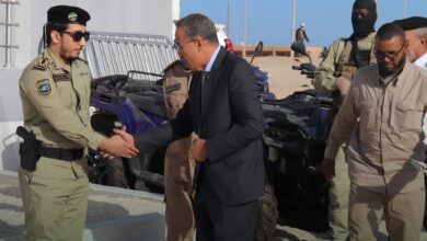 صورة المدير العام للأمن يشرف على افتتاح مفوضية شرطة بميناء تانيت