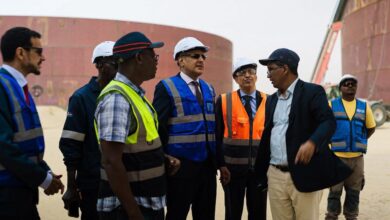 صورة وزير الطاقة  يتفقد مشروع مستودعات المحروقات بنواكشوط ويشدد على احترام آجال التنفيذ