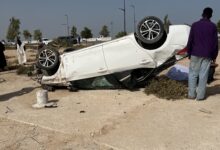 صورة حادث سير  قرب قصر المؤتمرات بنواكشوط يخلف قتيلا وجريحا