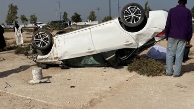 صورة حادث سير  قرب قصر المؤتمرات بنواكشوط يخلف قتيلا وجريحا