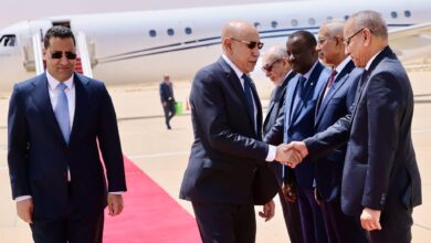 صورة رئيس الجمهورية  يعود إلى نواكشوط بعد زيارة دولة إلى فرنسا