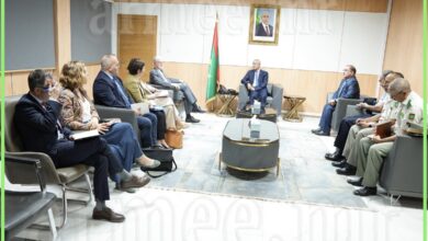 صورة وزير الدفاع يستقبل وفدا من الاتحاد الأوروبي