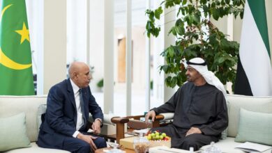 صورة رئيس الجمهورية  بتوجه إلى المدينة المنورة لزيارة المسجد النبوي الشريف بعد اختتام زيارته للإمارات