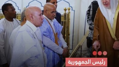 صورة رئيس الجمهورية  يعود إلى نواكشوط بعد زيارة للمدينة المنورة