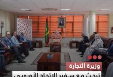 صورة وزارة التجارة تبحث مع سفير لاتحاد الأوربي تعزيز التعاون لاقتصادي والسياحي