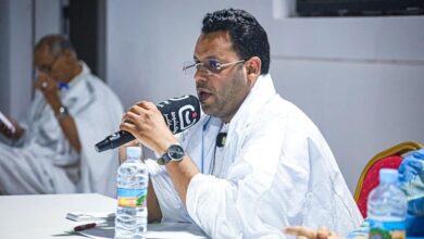 صورة اجتماع موسع لمنسق حزب الإنصاف على مستوى ولاية داخلت نواذيبو