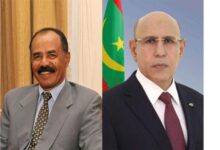 صورة رئيس الجمهورية يهنئ رئيس جمهورية إريتريا، بمناسبة العيد الوطني لبلاده.