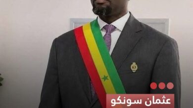 صورة عثمان سونكو  على رأس البرلمان السنغالي بعد خروجه من رئاسة الحكومة