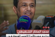صورة محمد المختار الشنقيطي يدعو موريتانيا للمساهمة في تسوية الأزمة المالية