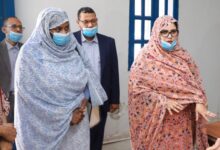 صورة وفد من المرصد الوطني لحقوق المرأة والفتاة يؤدي زيارة ميدانية لمراكز إيواء المهاجرين