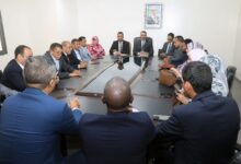 صورة وزير الثقافة والفنون يستقبل المكتب التنفيذي الجديد لنقابة الصحفيين الموريتانيين