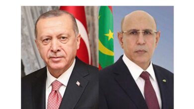 صورة رئيس الجمهورية، يجري اتصالاً هاتفياً مع رئيس جمهورية تركيا،