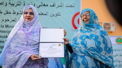 صورة وزيرة التربية  تشرف على تخرج الفوج الأول من الدفعة الرابعة للمعلمين الرئيسيين