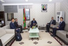 صورة وزير الشؤون الاقتصادية يستقبل السفير الياباني المعتمد لدى موريتانيا