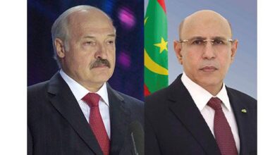 صورة رئيس الجمهورية يهنئ رئيس جمهورية روسيا البيضاء بمناسبة احتفال بلاده بعيدها الوطني