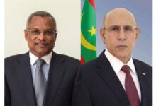 صورة رئيس الجمهورية يهنئ رئيس جمهورية الرأس الأخضر بمناسبة احتفال بلاده بعيدها الوطني.