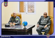 صورة قائد أركان الحرس الوطني بؤدي زيارة إلى مقر قيادة التجمع الجهوي رقم 8