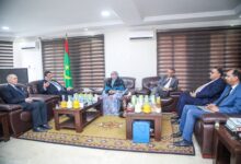 صورة رئيسة جهة نواكشوط تستقبل سفير دولة فلسطين المعتمد لدى موريتانيا