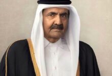 صورة الديوان الأميري القطري  يعلن وفاة الأمير الوالد الشيخ حمد بن خليفة آل ثاني
