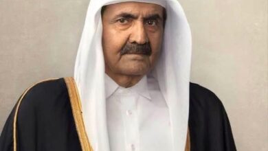 صورة الديوان الأميري القطري  يعلن وفاة الأمير الوالد الشيخ حمد بن خليفة آل ثاني