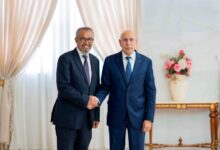 صورة رئيس الجمهورية يستقبل المدير العام لمنظمة الصحة العالمية
