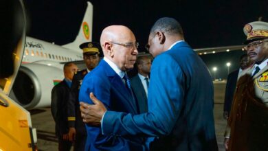 صورة رئيس الجمهورية: يصل إلى العاصمة التشادية أنجمينا للمشاركة في أعمال المنتدى الإفريقي للمياه