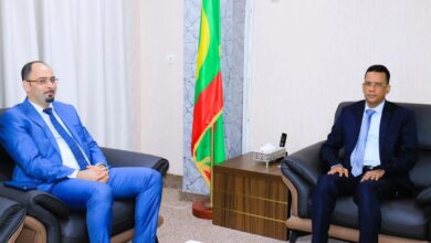 صورة وزير الشؤون الإسلامية يستقبل السفير الجزائري المعتمد لدى موريتانيا